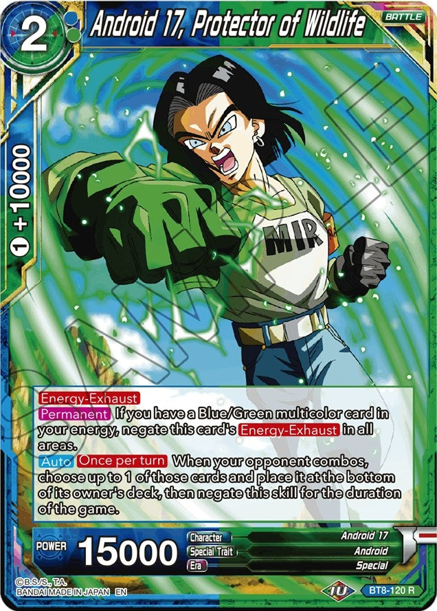 Android 17, Protector of Wildlife (BT8-120) (DBS-B08)