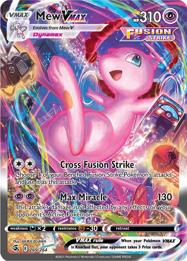 Mew VMAX (Alternate Art Secret) (269/264) (SWSH08)
