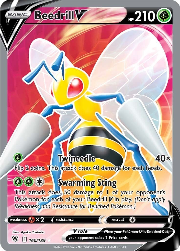Beedrill V (Full Art) (160/189) (SWSH10)