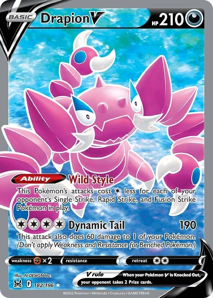 Drapion V (Full Art) (182/196) (SWSH11)