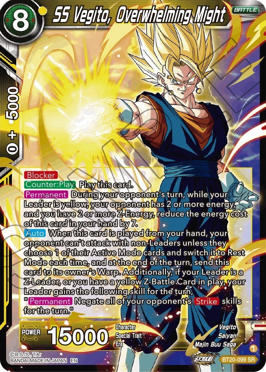 SS Vegito, Overwhelming Might (BT20-099) (DBS-B20)