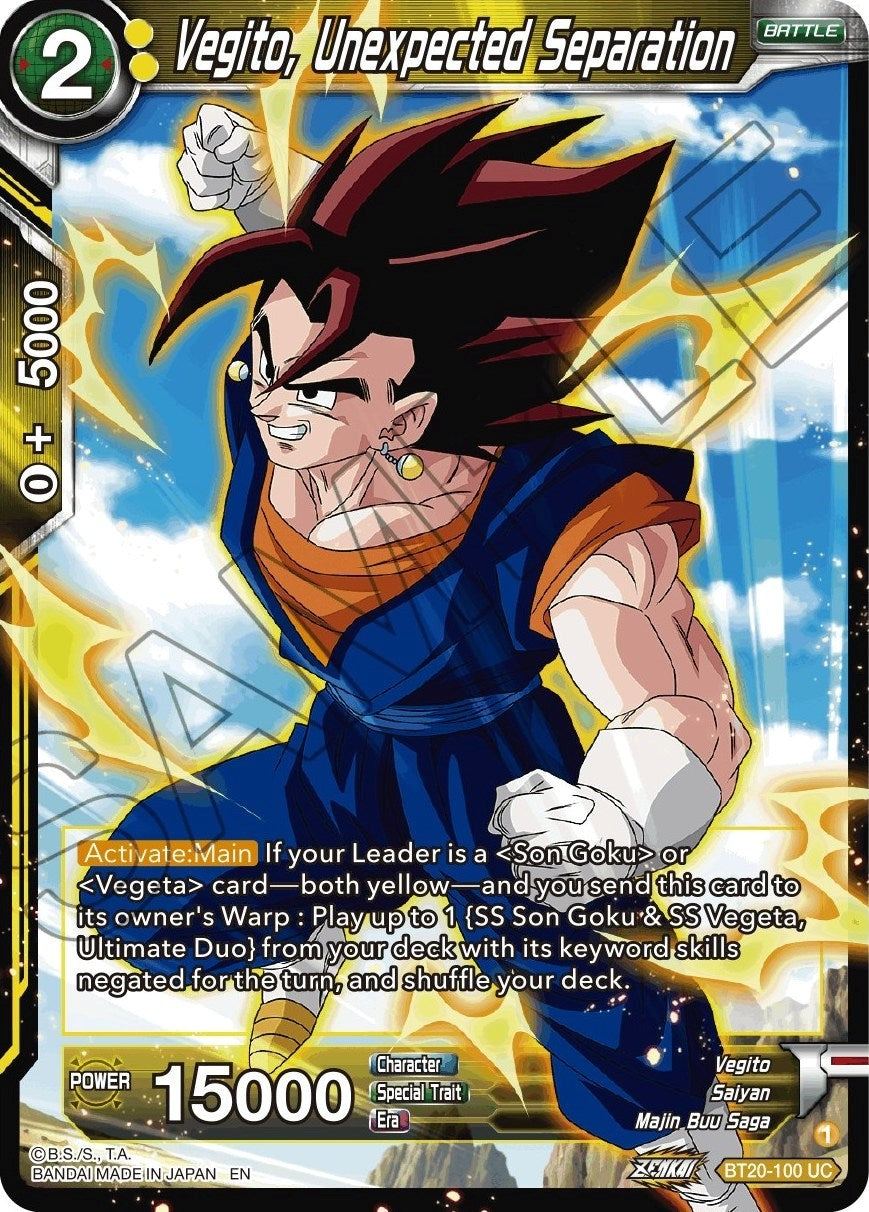 Vegito, Unexpected Separation (BT20-100) (DBS-B20)