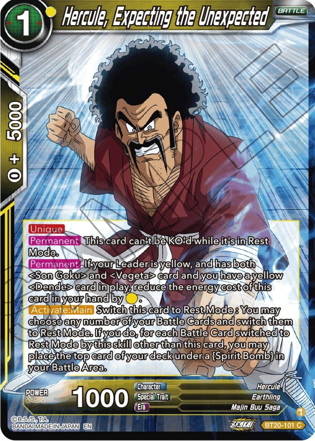 Hercule, Expecting the Unexpected (BT20-101) (DBS-B20)