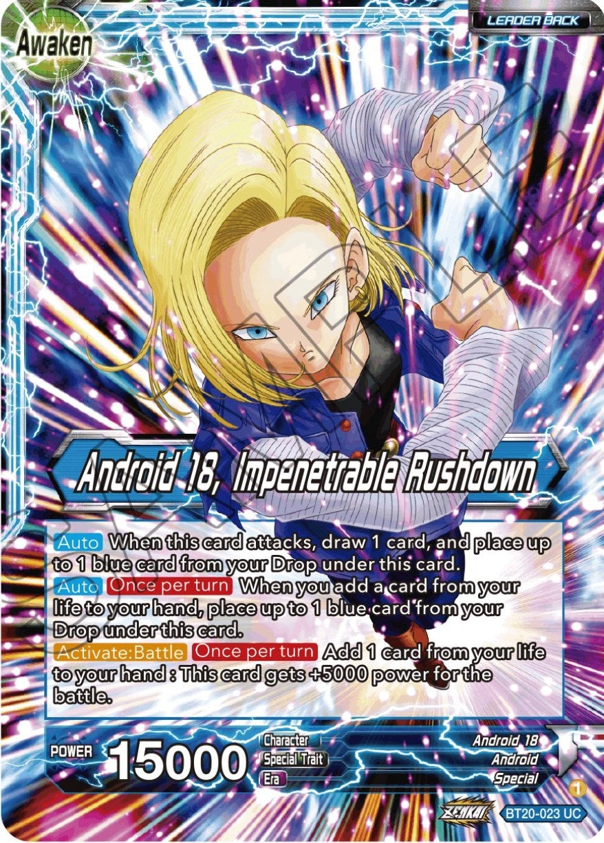 Android 18 // Android 18, Impenetrable Rushdown (BT20-023) (DBS-B20)