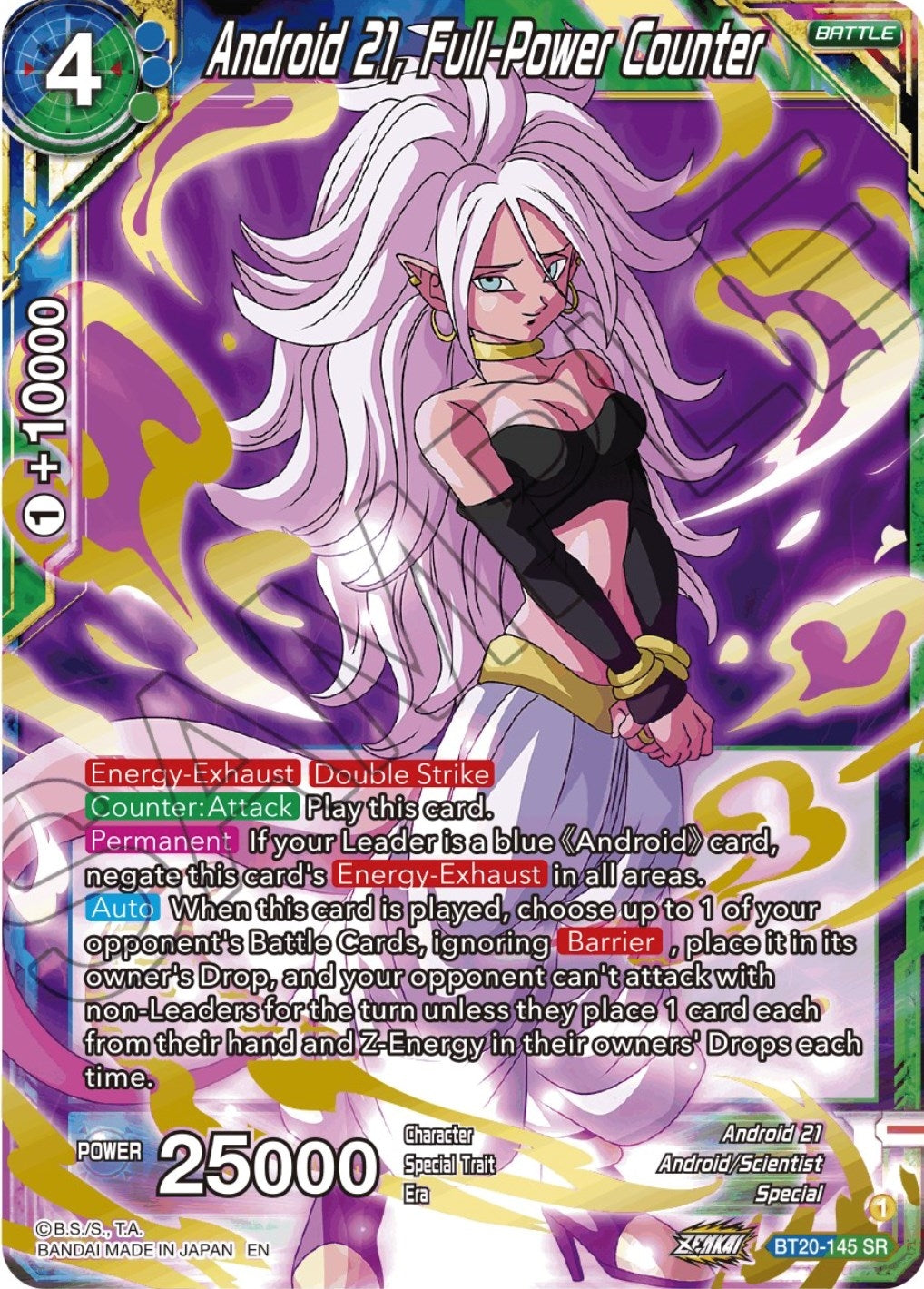 Android 21, Full-Power Counter (BT20-145) (DBS-B20)