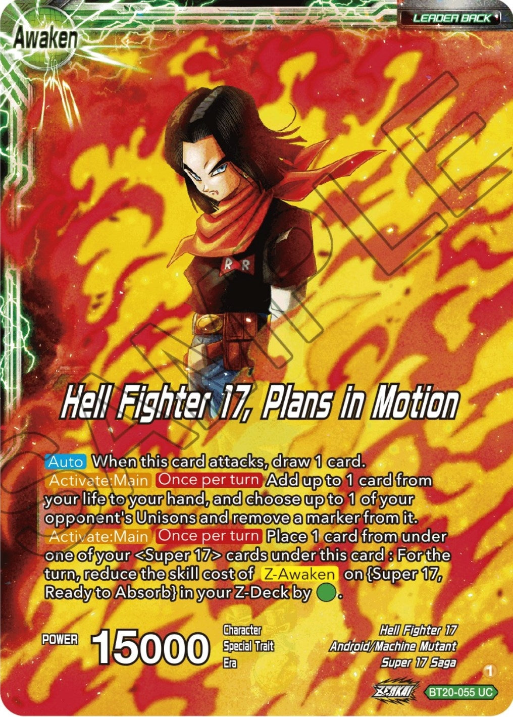 Android 20 & Dr. Myuu // Hell Fighter 17, Plans in Motion (BT20-055) (DBS-B20)