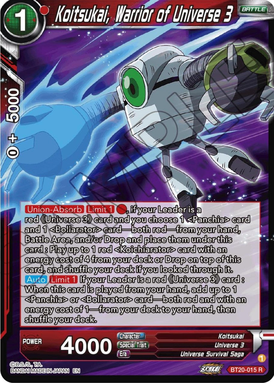 Koitsukai, Warrior of Universe 3 (BT20-015) (DBS-B20)