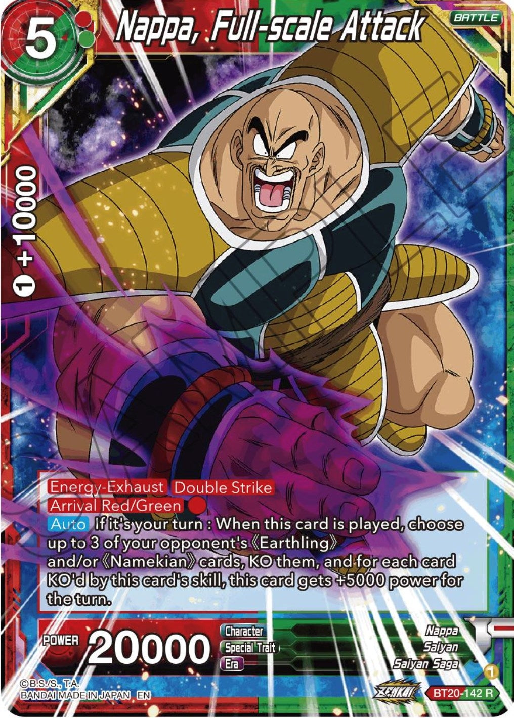 Nappa, Full-scale Attack (BT20-142) (DBS-B20)