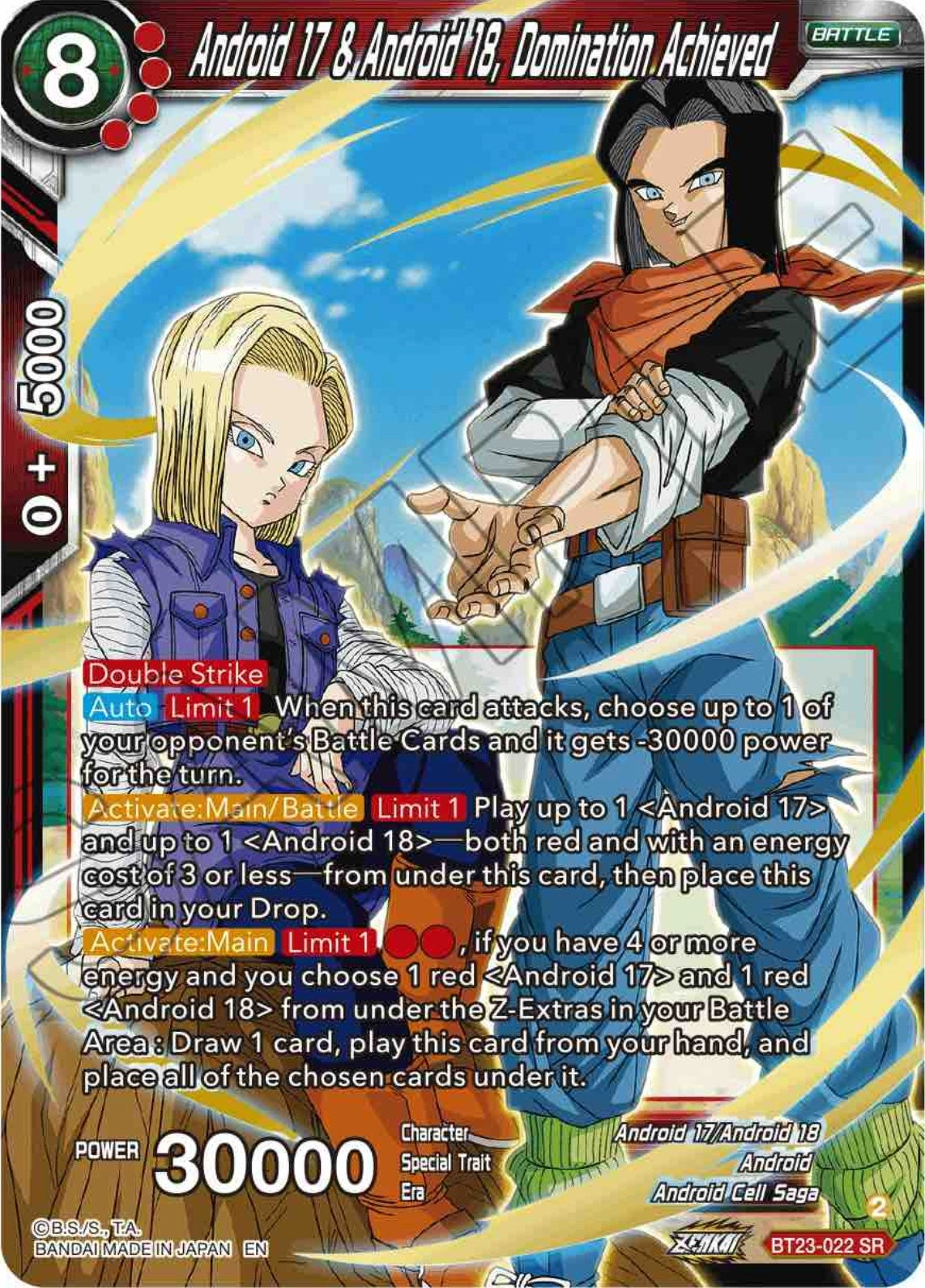 Android 17 & Android 18, Domination Achieved (BT23-022) (BT23)