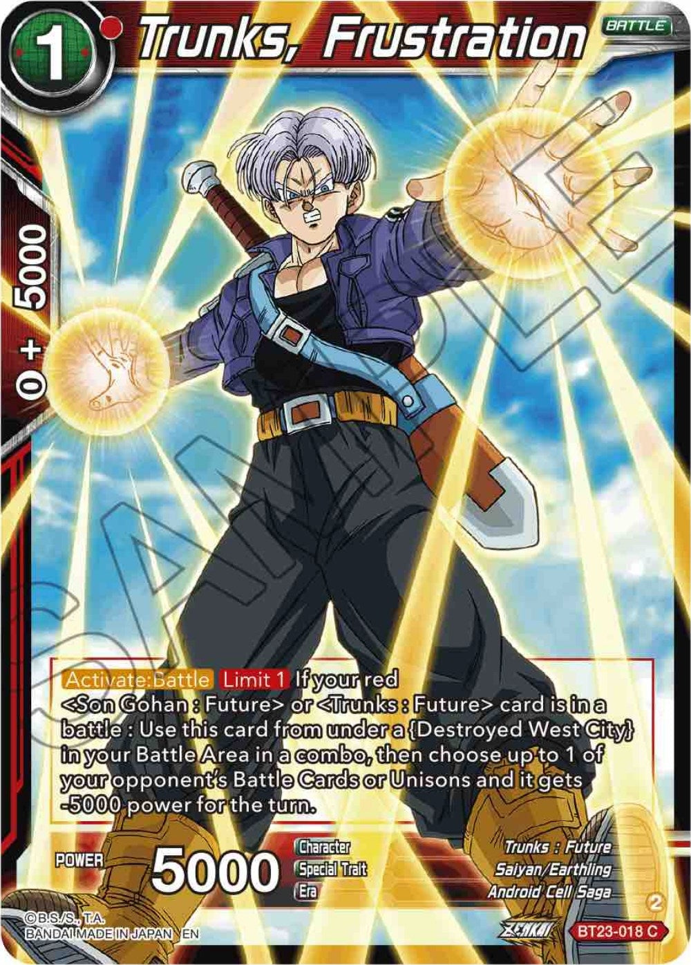 Trunks, Frustration (BT23-018) (BT23)