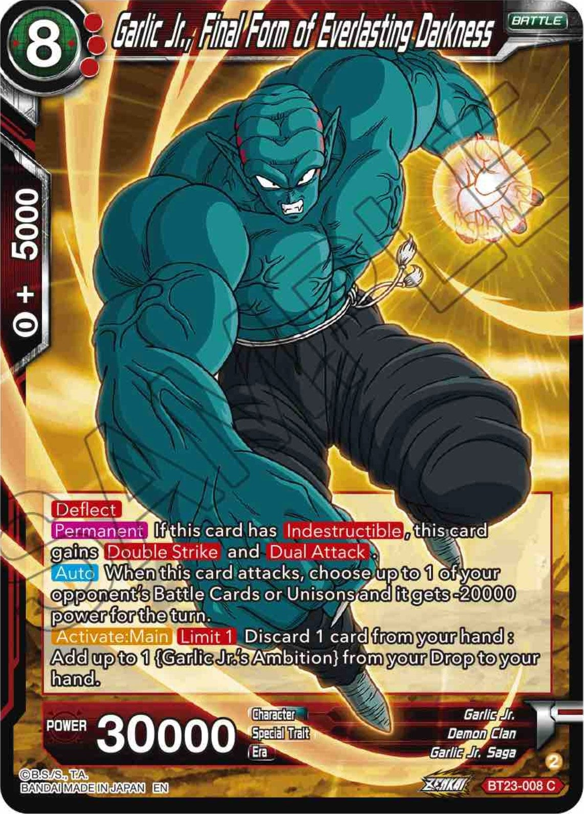 Garlic Jr., Final Form of Everlasting Darkness (BT23-008) (BT23)