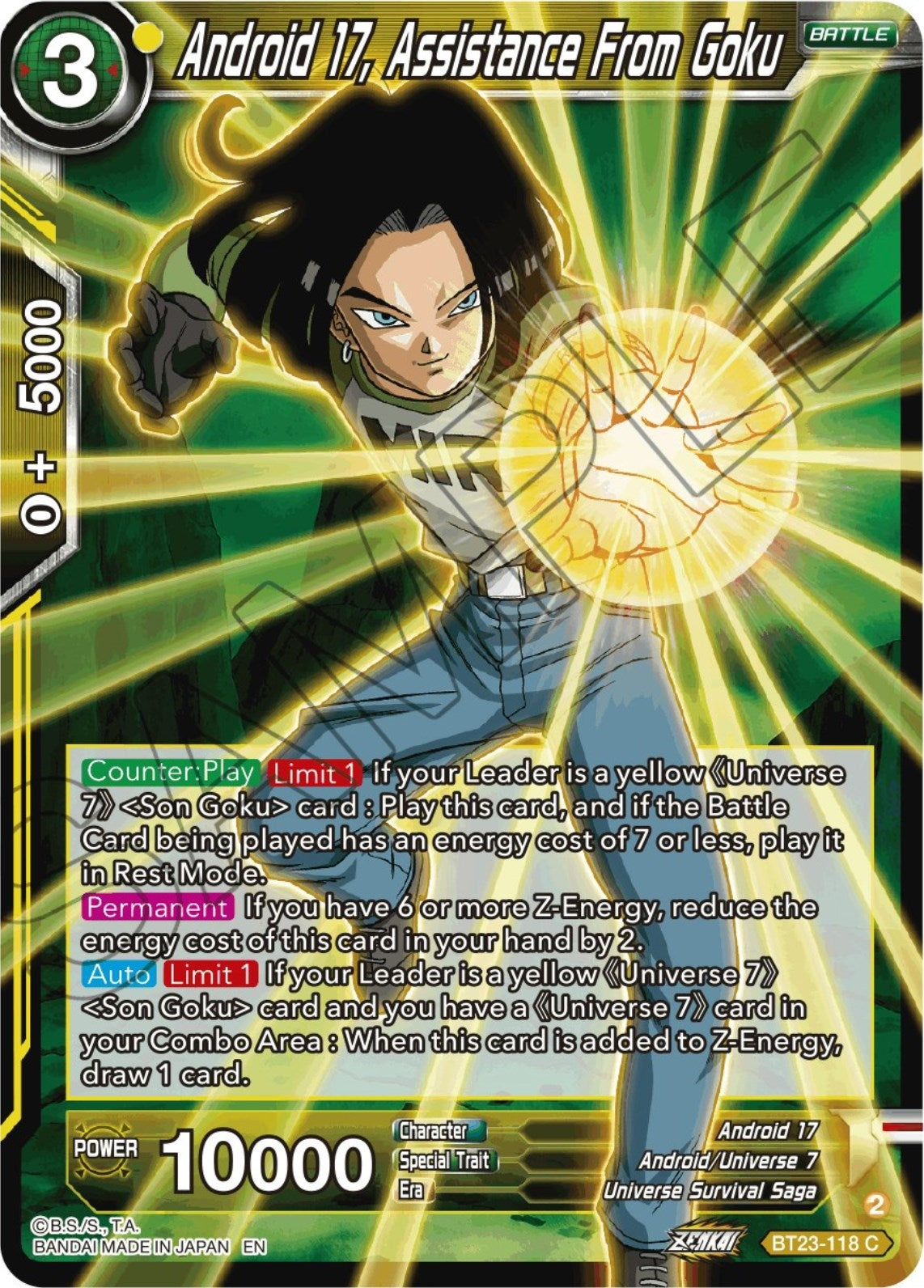 Android 17, Assistance From Goku (BT23-118) (BT23)
