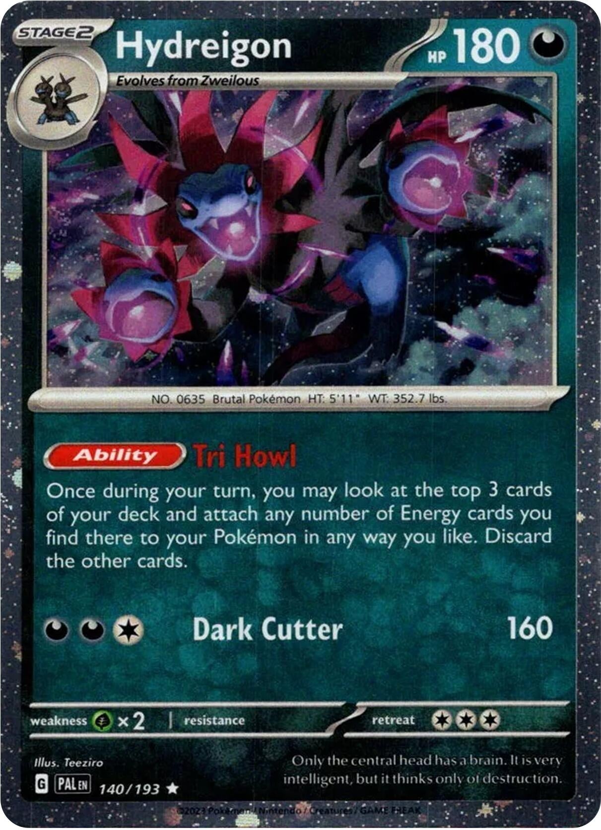 Hydreigon (Cosmos Holo) (140/193) (BLE)