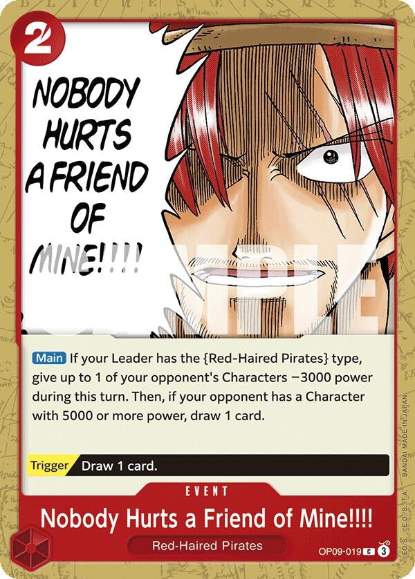 Nobody Hurts a Friend of Mine!!!! (OP09-019) (OP09)
