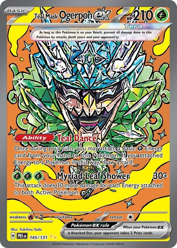 Teal Mask Ogerpon ex (145/131) (PRE)
