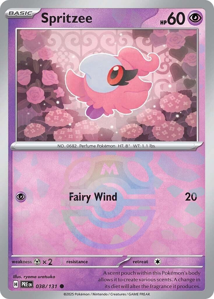 Spritzee (Master Ball Pattern) (038/131) (PRE)