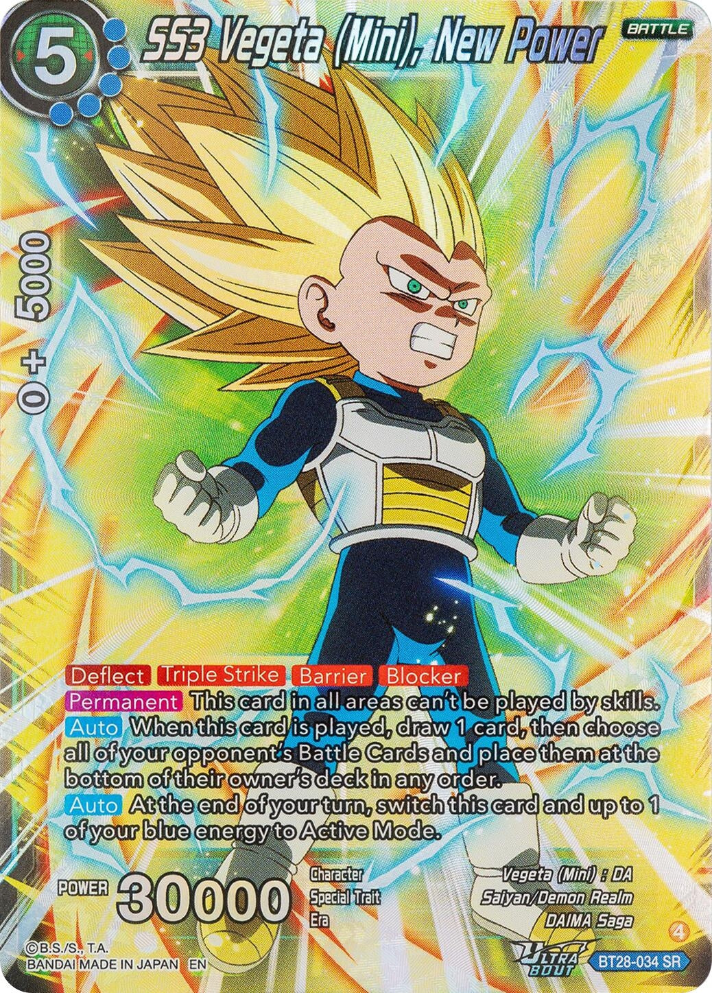 SS3 Vegeta (Mini), New Power (BT28-034) (BT28)