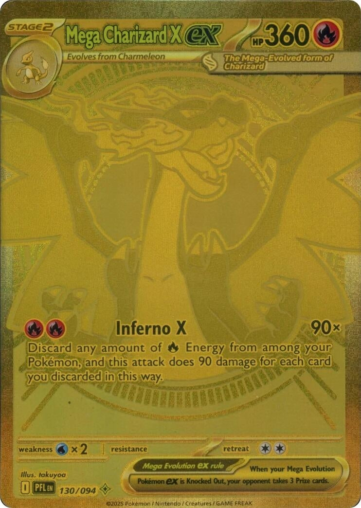 Mega Charizard X ex (130/094) (PFL)