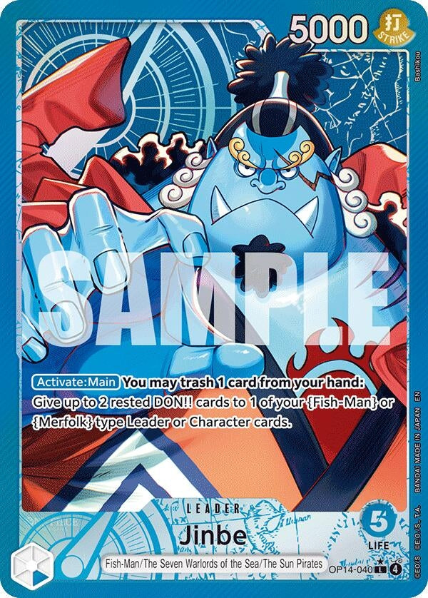 Jinbe - OP14-040 (Alternate Art) (OP14-040) (OP14)