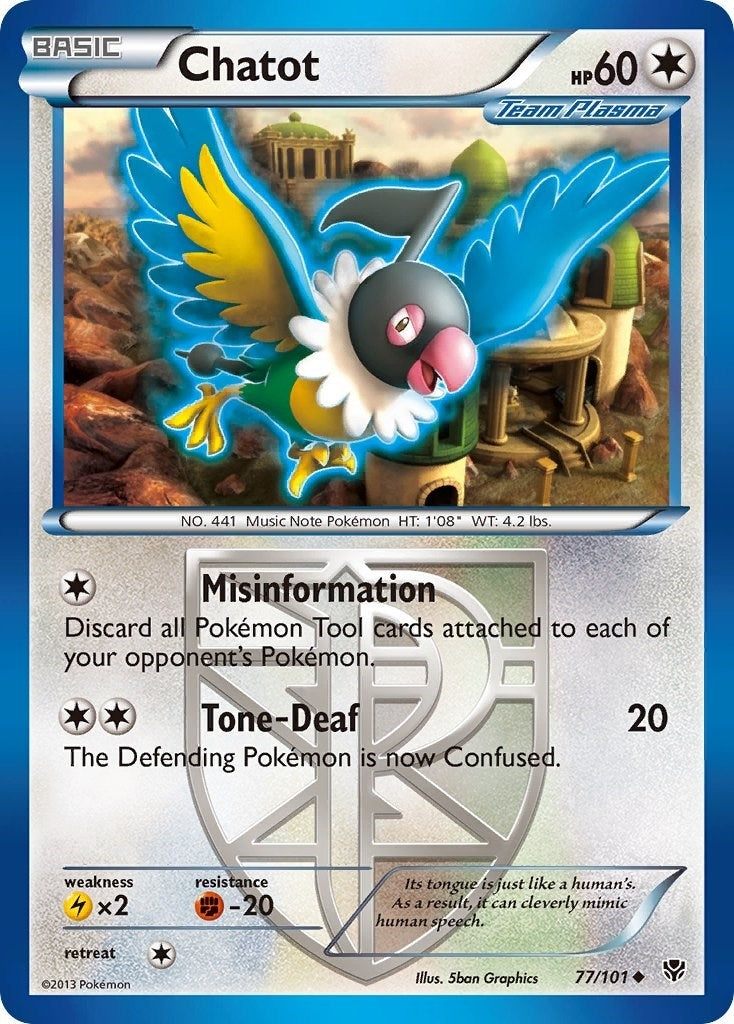 Chatot (Team Plasma) (77/101) (PLB)