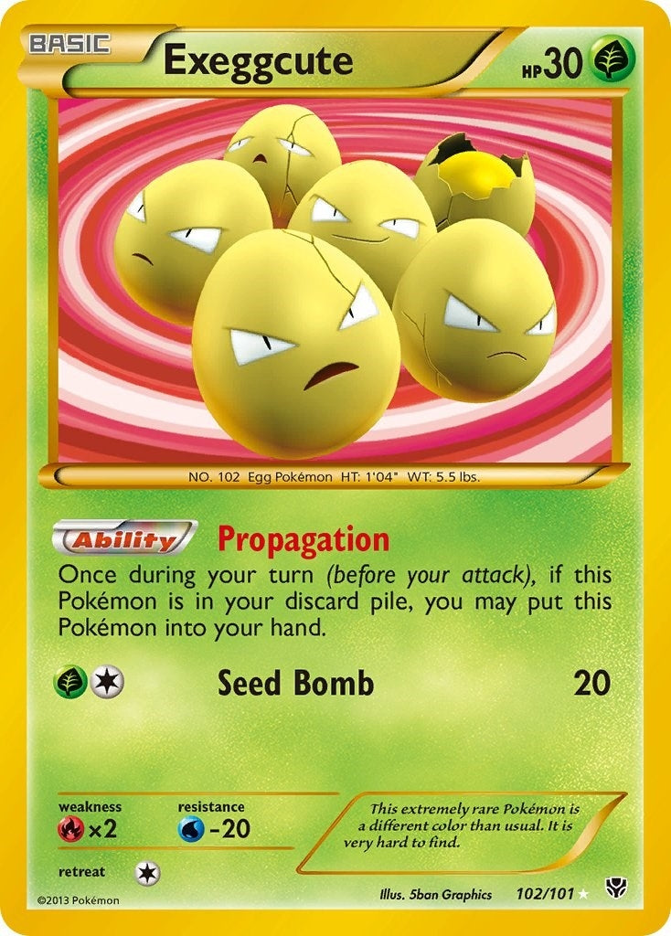 Exeggcute (102 Secret Rare) (102/101) (PLB)