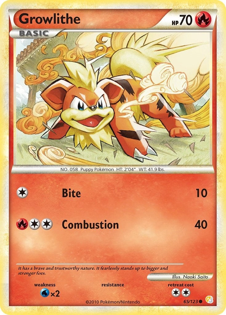 Growlithe (65/123) (HS)