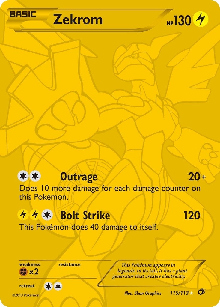 Zekrom (115 Full Art Secret Rare) (115/113) (LTR)