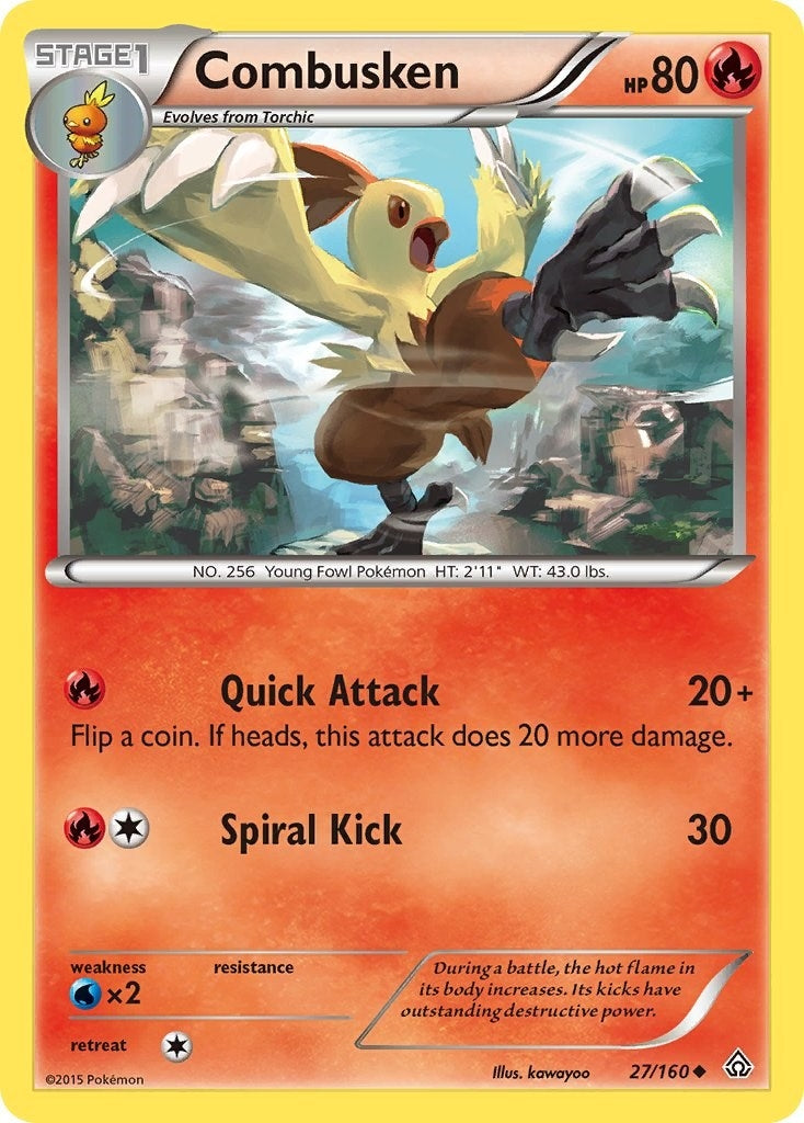 Combusken (27/160) (PRC)