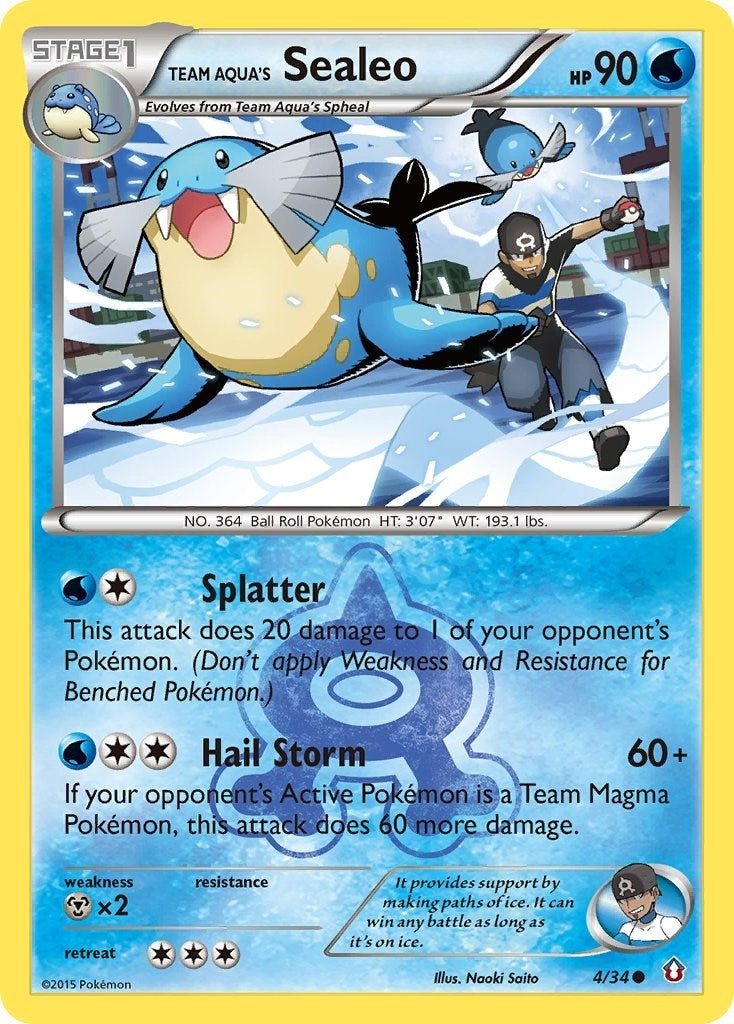 Team Aqua's Sealeo (4/34) (DCR)