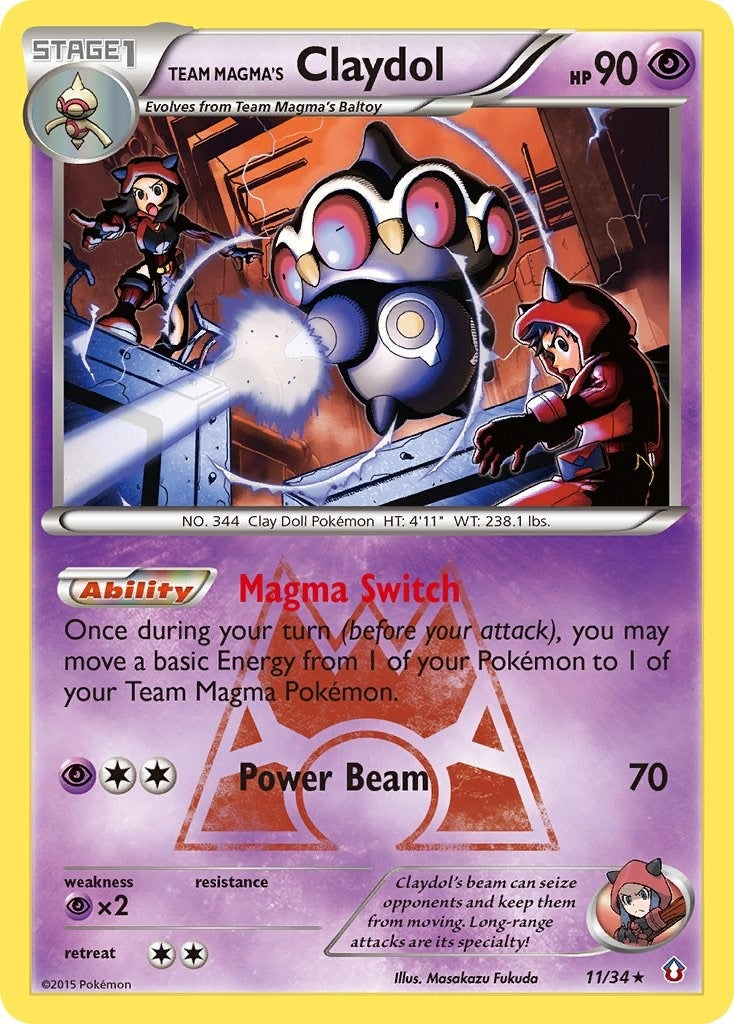 Team Magma's Claydol (11/34) (DCR)