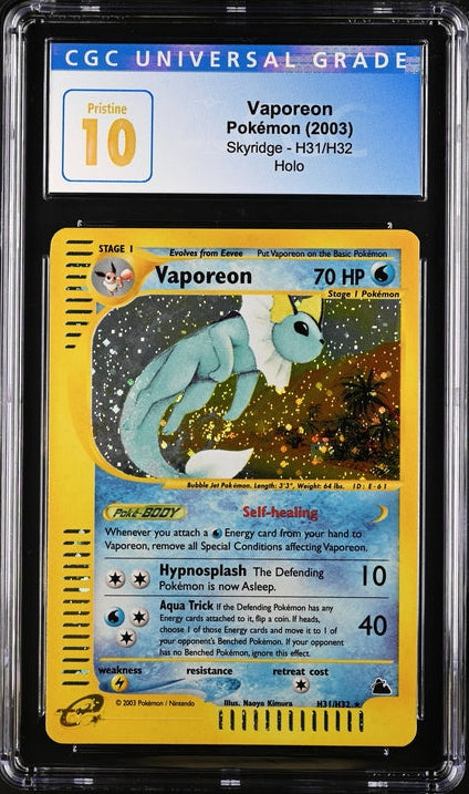 Vaporeon CGC Pristine 10