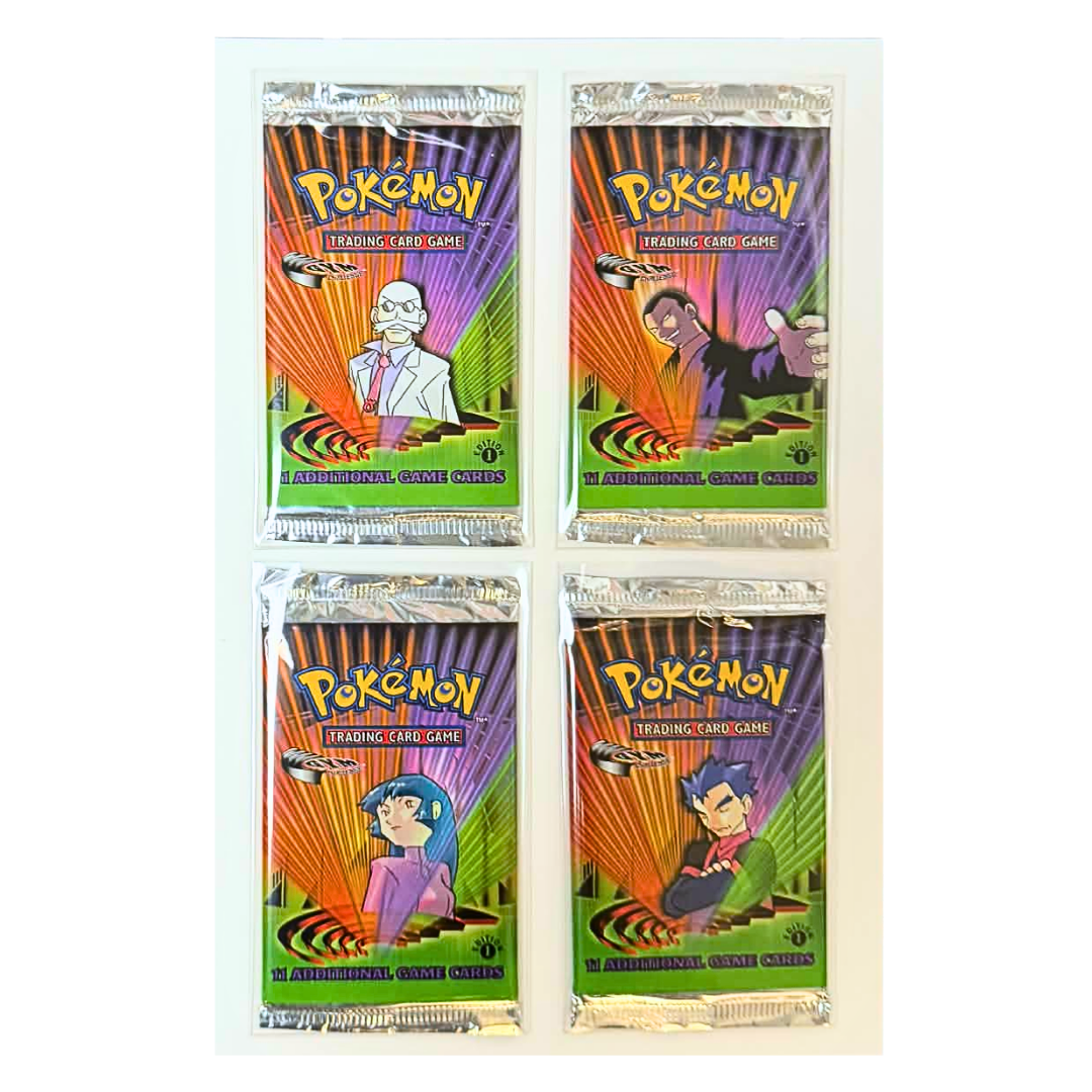 Gym Challenge 1st Ed. Booster Pack Art Set – Poke Gems MTL