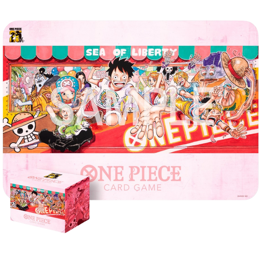 One Piece Card Game: Playmat and Storage Box Set - 25th Edition