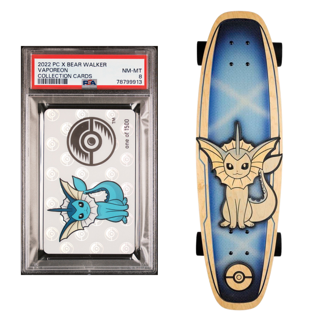 Vaporeon Bear Walker PSA 8 with Skateboard – Poke Gems MTL