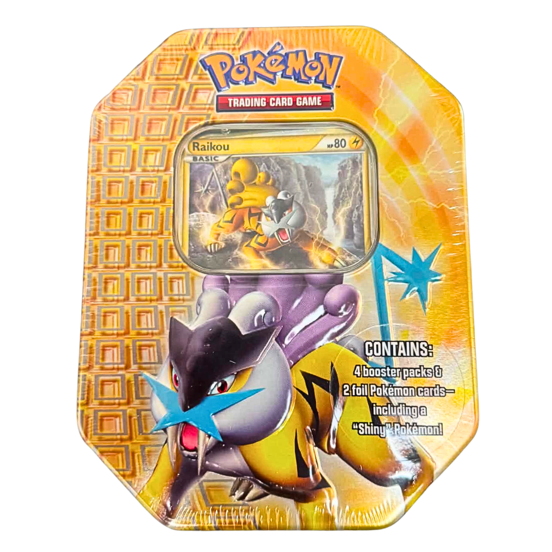 Raikou Tin HeartGold & SoulSilver Poke Gems MTL Raikou Tin HeartGold & SoulSilver Poke Gems MTL