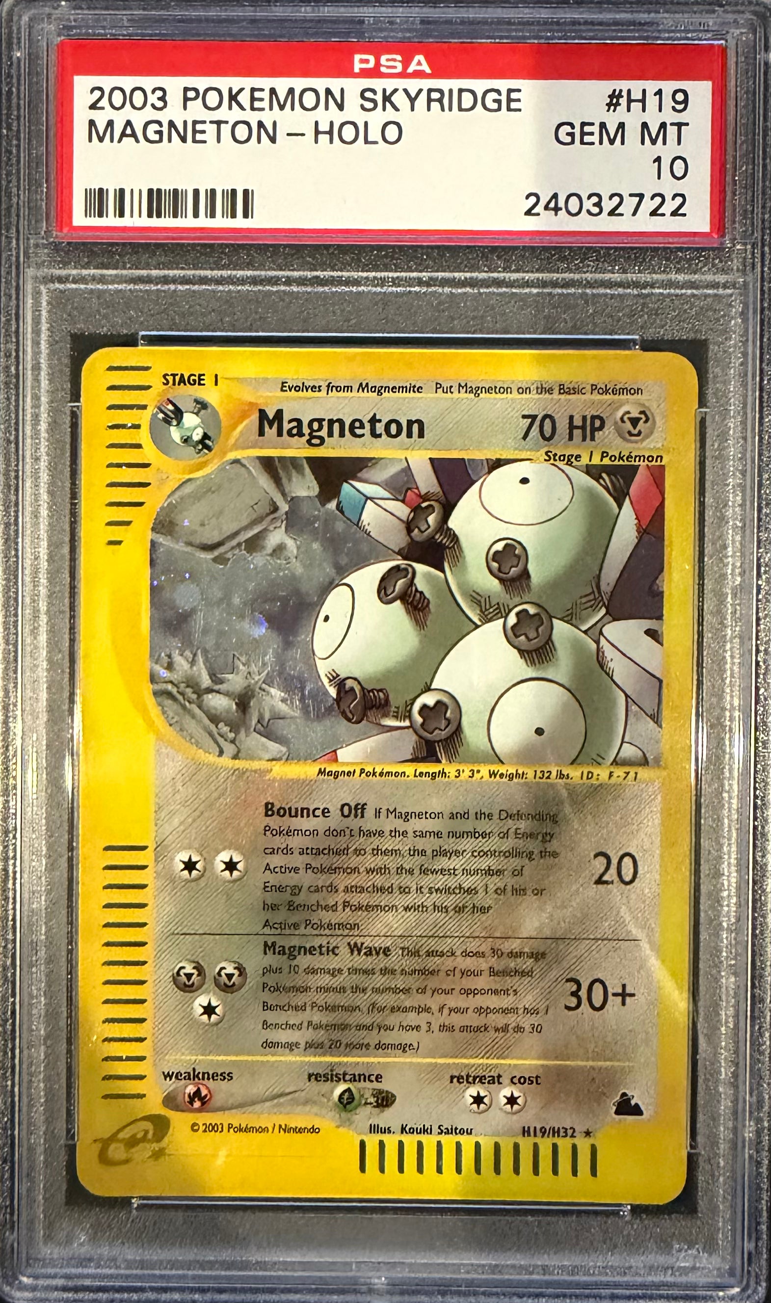 MAGNETON-HOLO 2003 POKEMON SKYRIDGE PSA GEM MT 10 – Poke Gems MTL