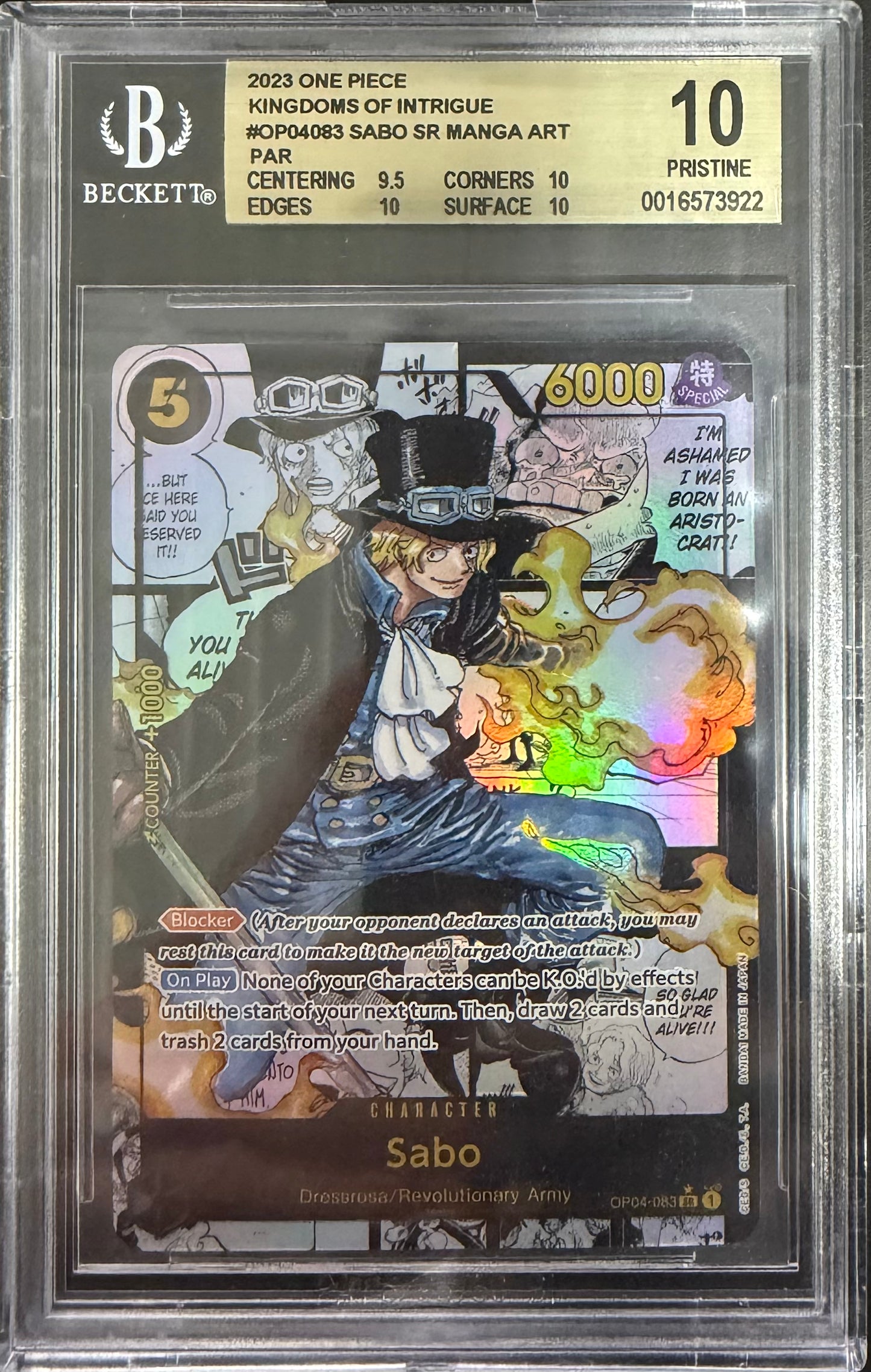 Sanji Manga BGS 10.0