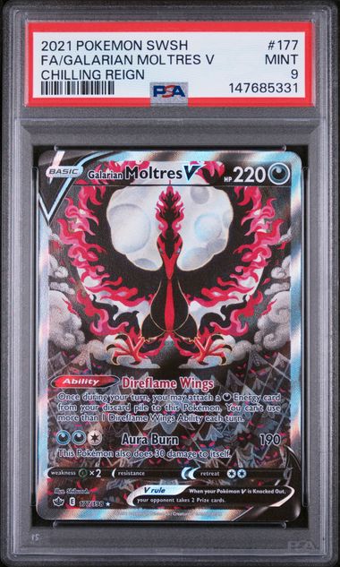 Galarian Moltres V PSA 9
