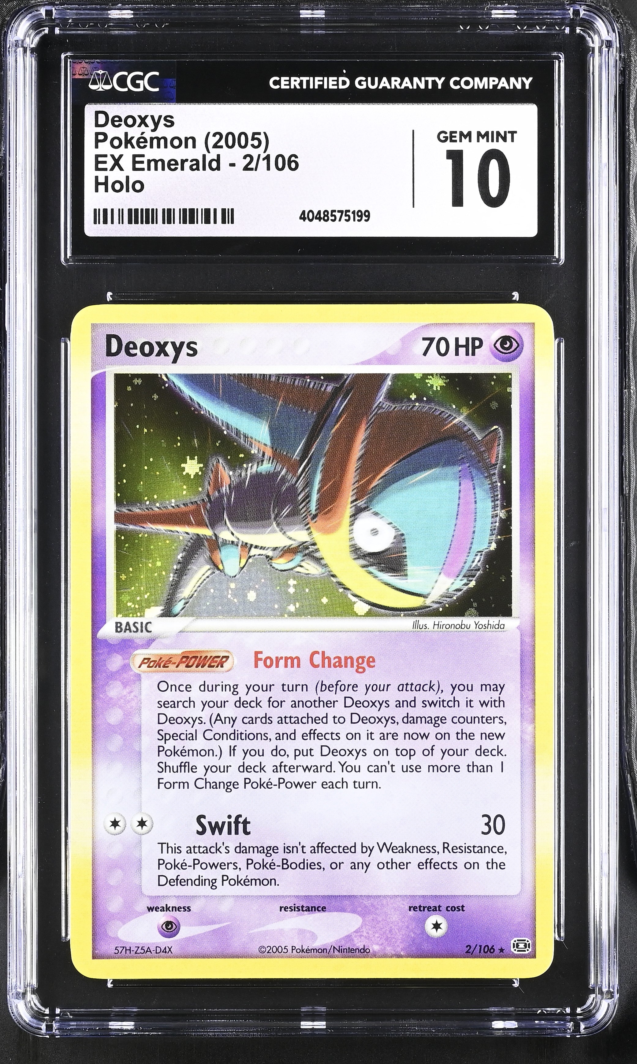 Deoxys Holo CGC 10 – Poke Gems MTL