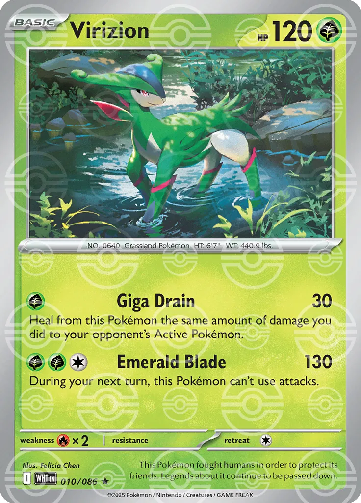 Virizion (Poke Ball Pattern) (010/086) (WHT)