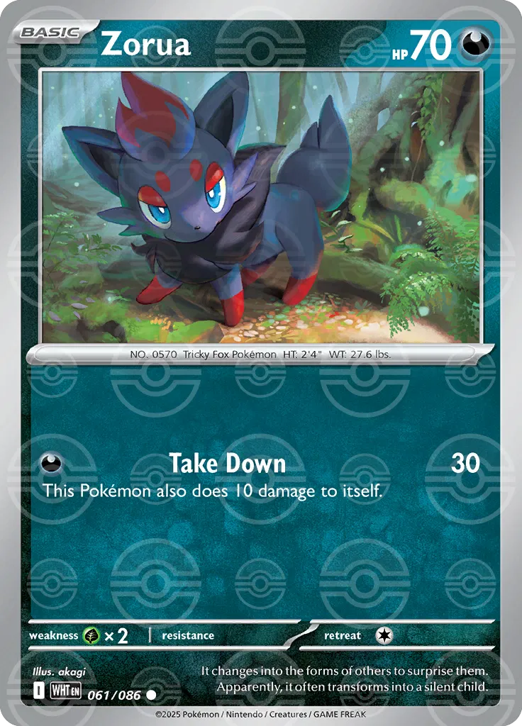 Zorua (Poke Ball Pattern) (061/086) (WHT)