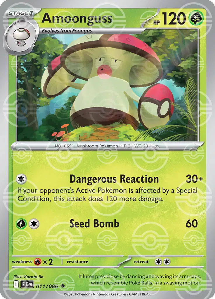 Amoonguss (Poke Ball Pattern) (011/086) (BLK)