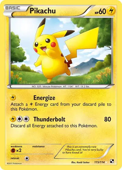 Pikachu (Holo) 115/114 - LP
