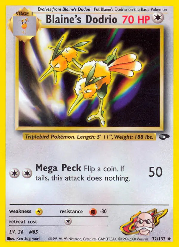 Blaine's Dodrio (032/132) (G2)