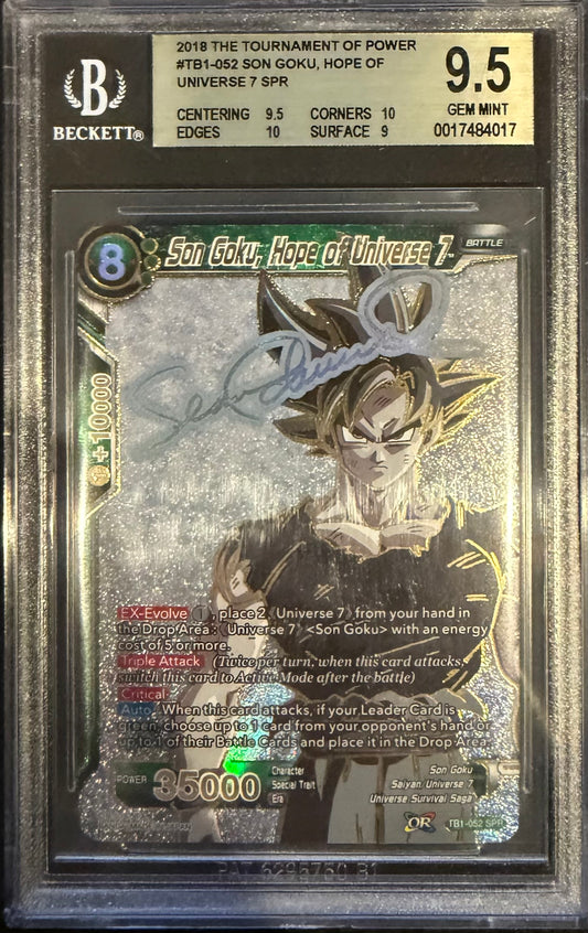 Son Goku, Hope of Universe 7 SPR 2018 2018 Dragon Ball Super The Tournament of Power BGS 9.5