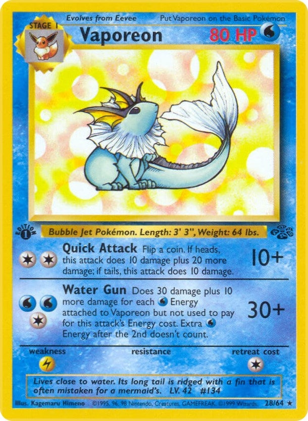 Vaporeon (28) (28/64) (JU)