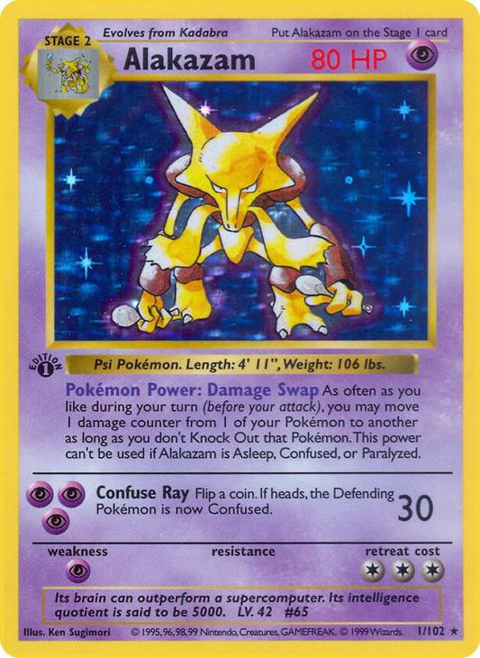 Alakazam Shadowless 1/102 - LP