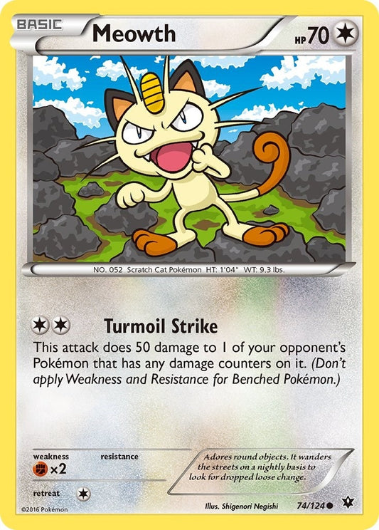 Meowth (74/124) (FCO)