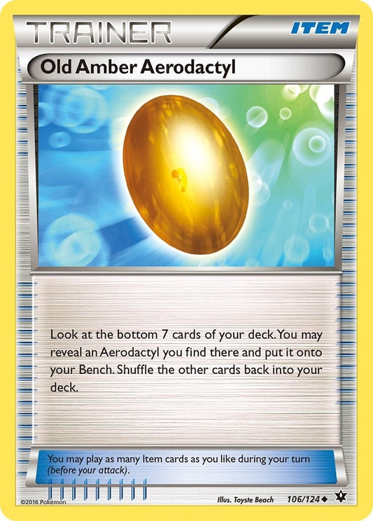 Old Amber Aerodactyl (106/124) (FCO)