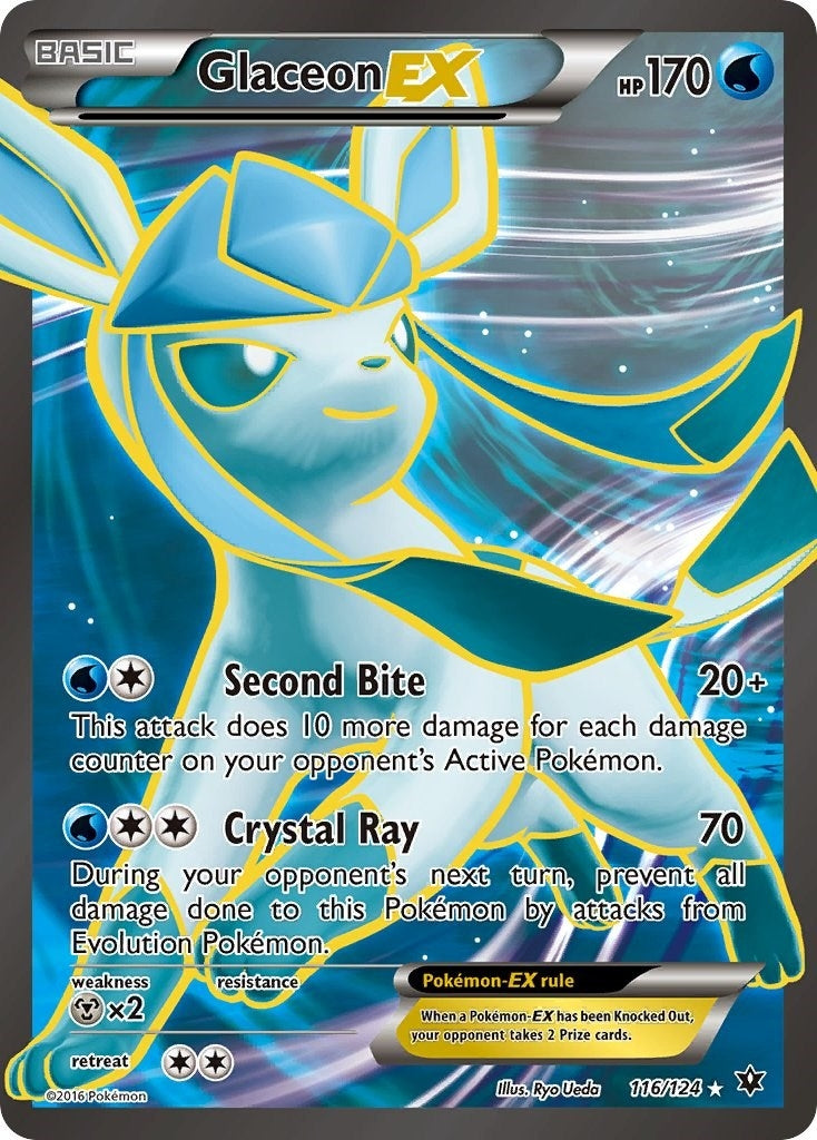 Glaceon EX (Full Art) (116/124) (FCO)